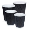 8oz Ripple Cup Black