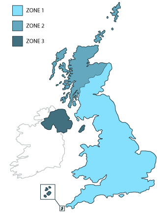 Delivery Zones